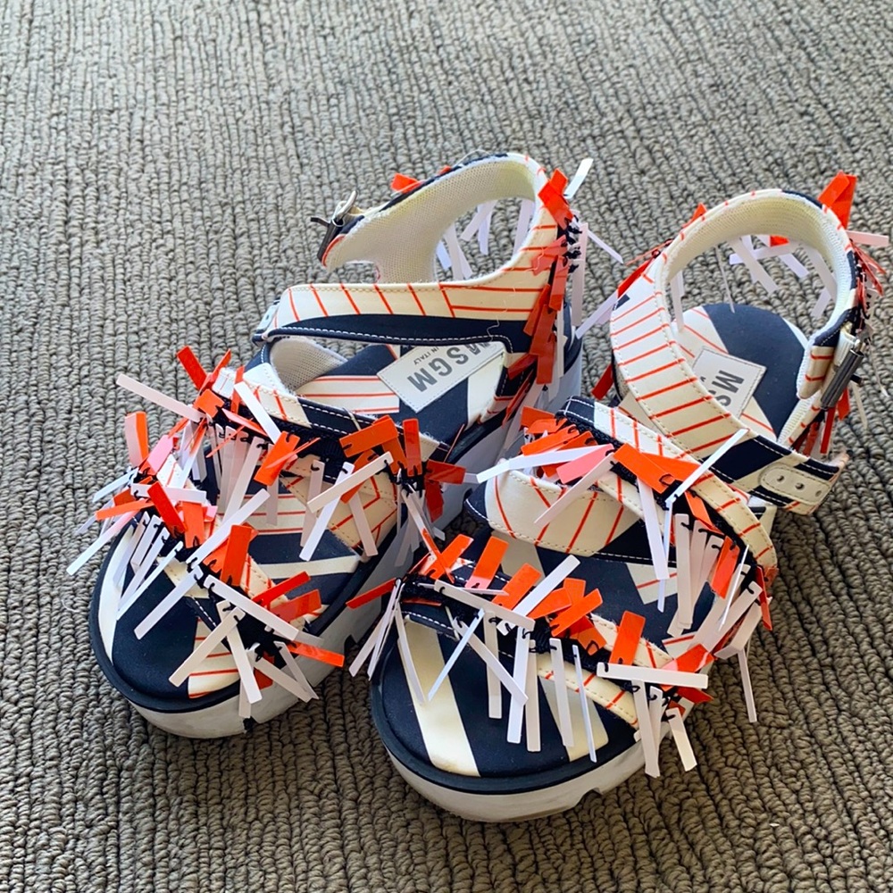 MSGM platform sandals